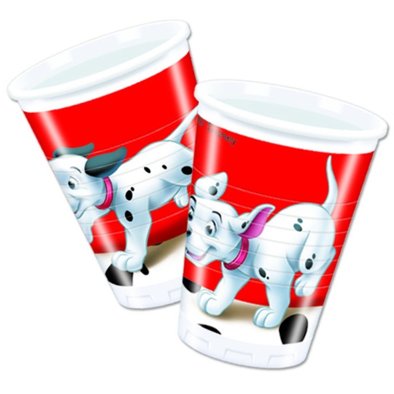 8 sweet 101 Dalmatians cups 200ml