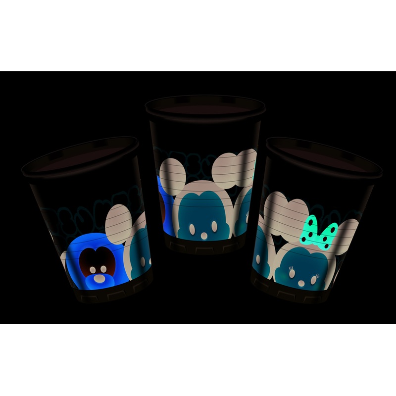 8 Tsum Tsum figures plastic cups 200ml