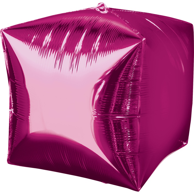 Cube balloon magenta