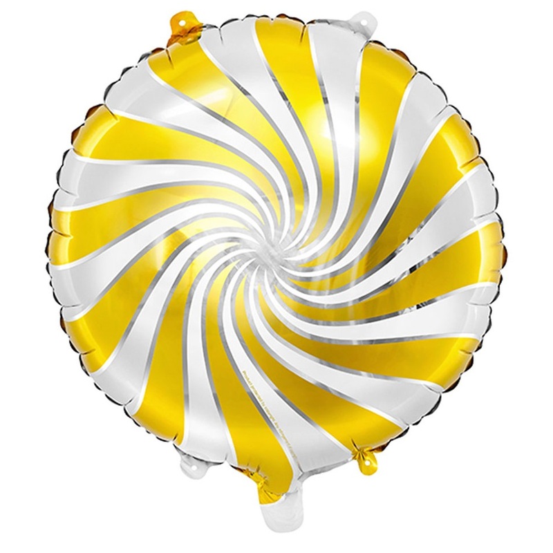 Foil balloon yellow Candy 35cm