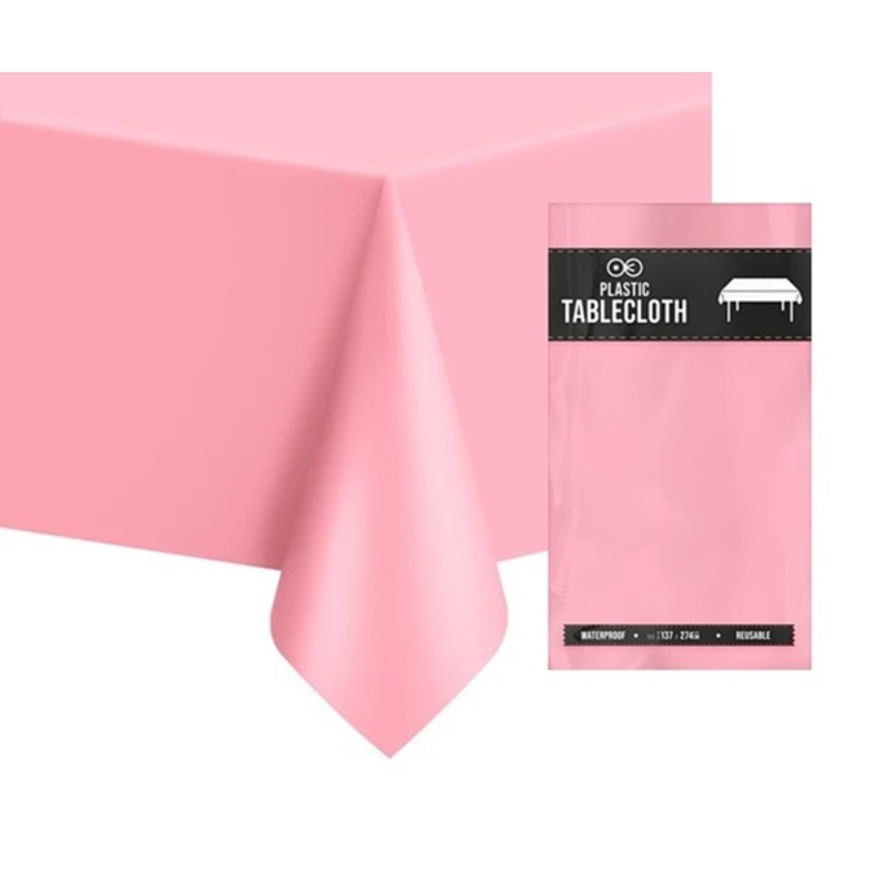 Foil tablecloth Mila light pink 1.37 x 2.47m