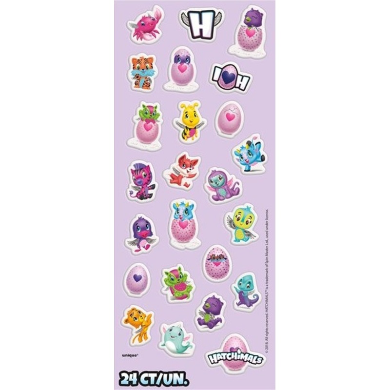 Hatchimals sticker sheet