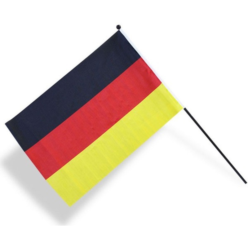 Small Germany flag with holding rod