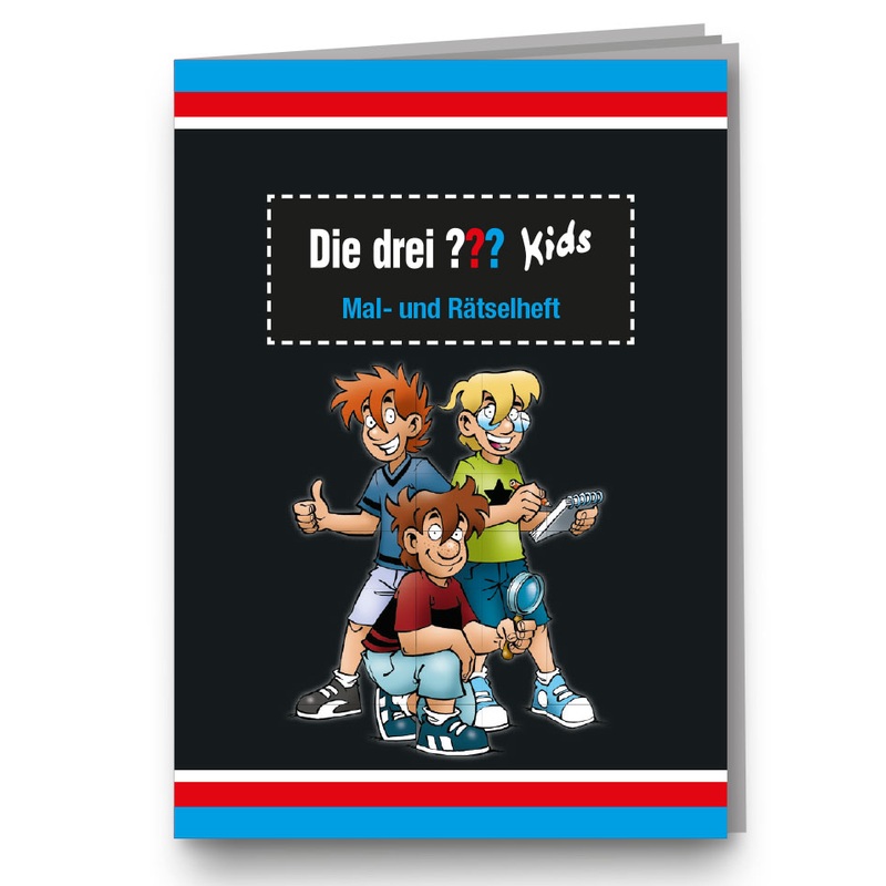 The three question marks Kids coloring book and puzzle book