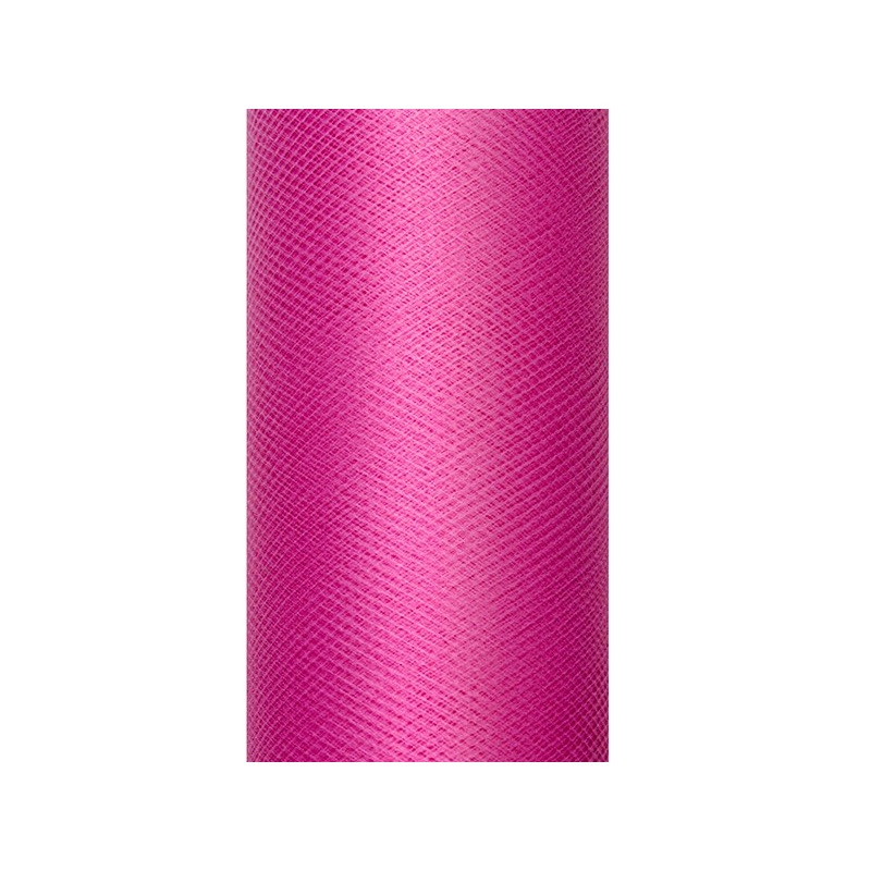 Tulle fabric Luna fuchsia 20m x 8cm