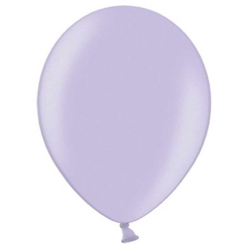 10 party star metallic balloons lavender 30cm