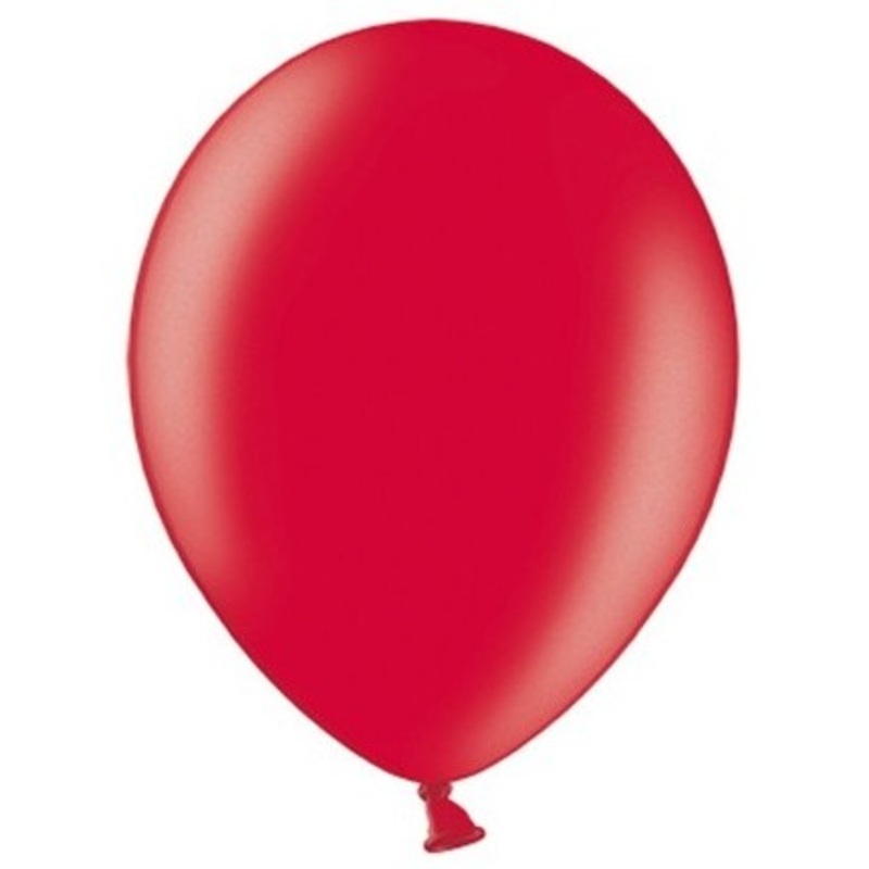 10 party star metallic balloons red 23cm
