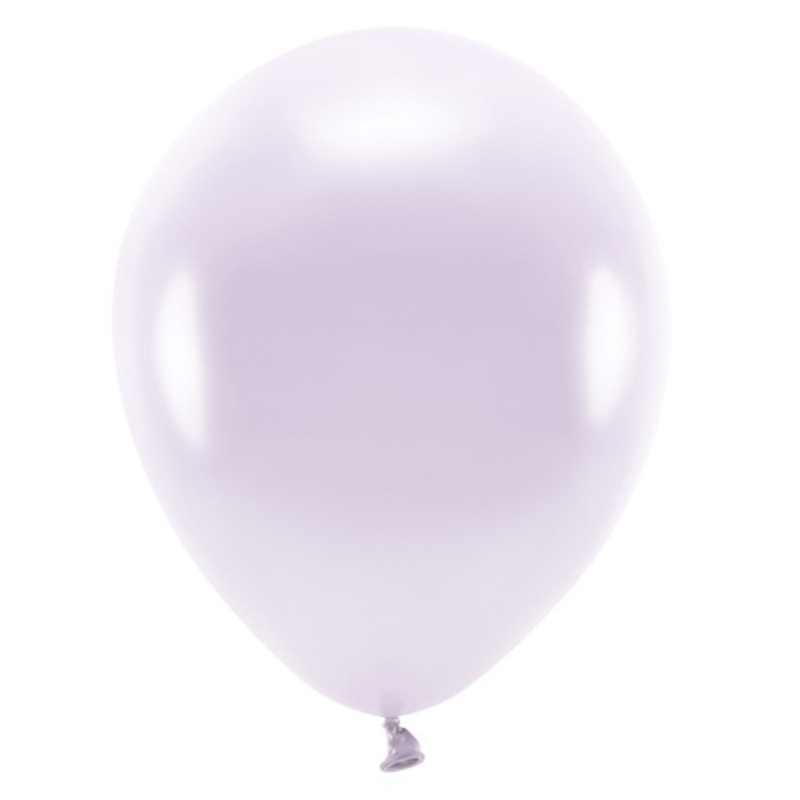 100 Eco metallic balloons lavender 26cm