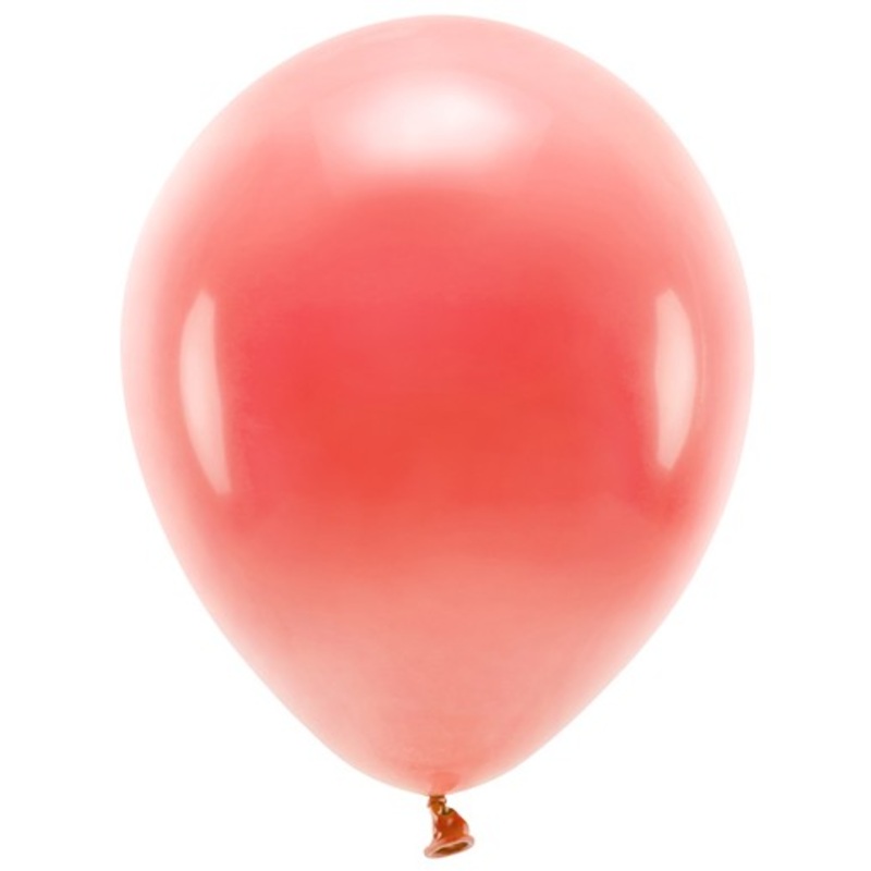 100 eco pastel balloons light red 26cm