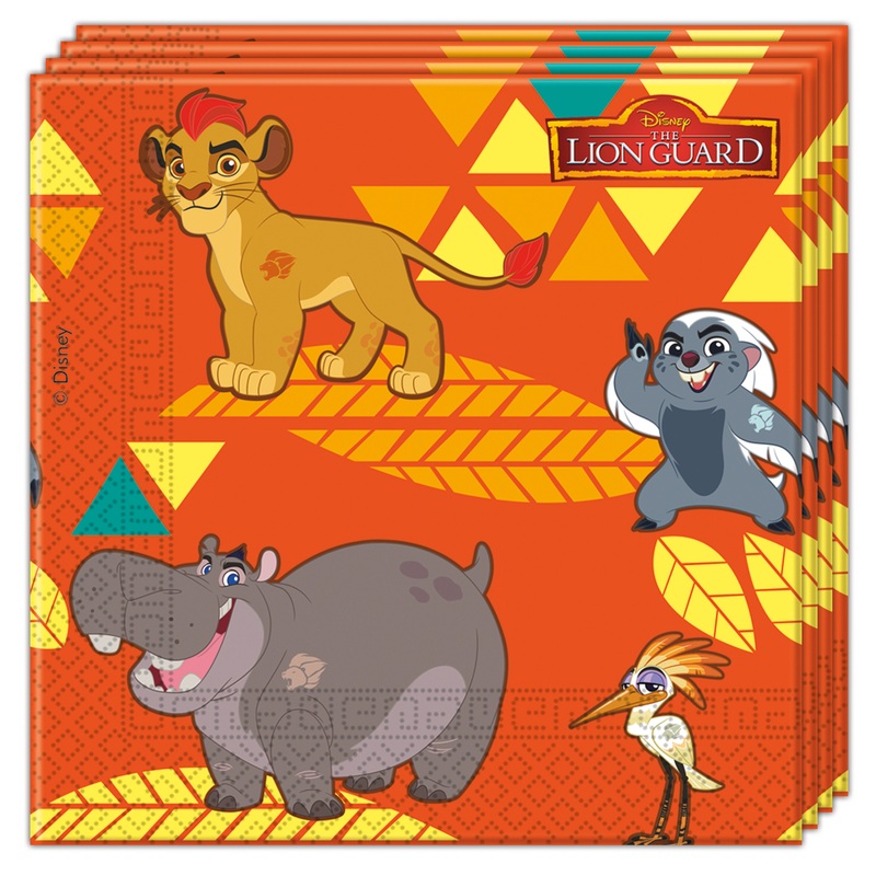 20 The Lion Guard Safari Life Napkins 33cm