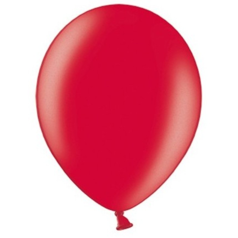 50 party star balloons metallic red 23cm