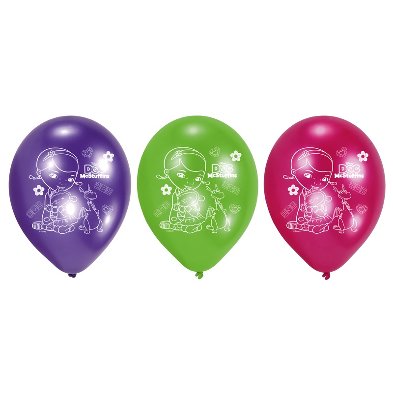 6 Doc McStuffins balloons