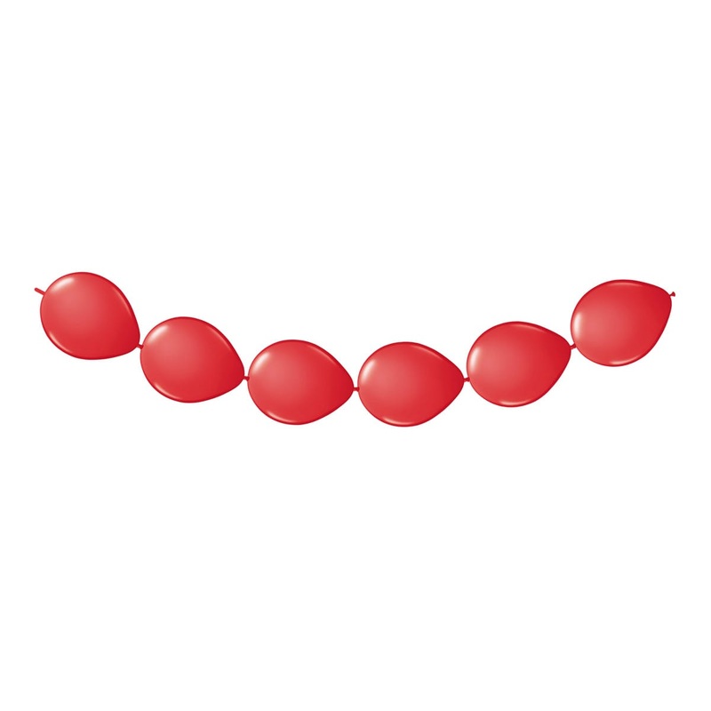 8 balloon garland in red 3m