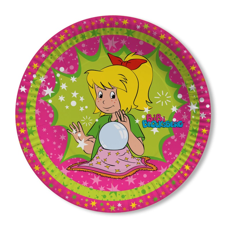 8 Bibi Blocksberg plates 23cm