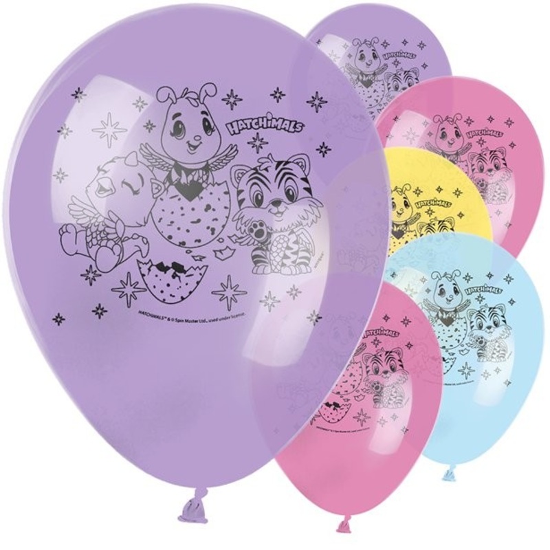 8 Hatchimals latex balloons 30cm