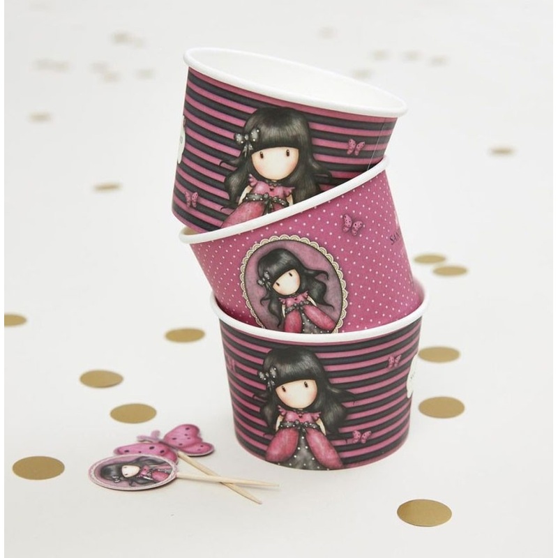 8 Santoro Gorjuss Ladybird dessert cups