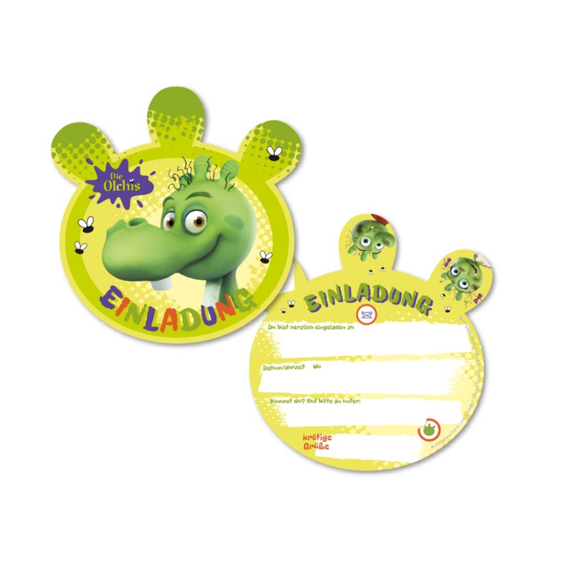 8 The Olchis invitation cards