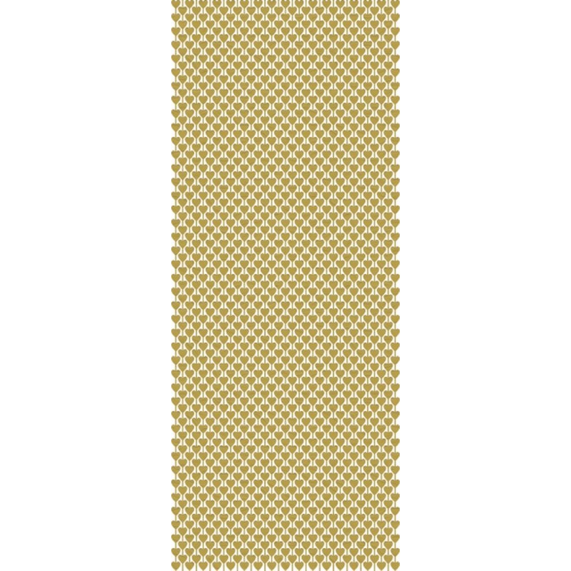 Curtain golden heart 1m x 2m