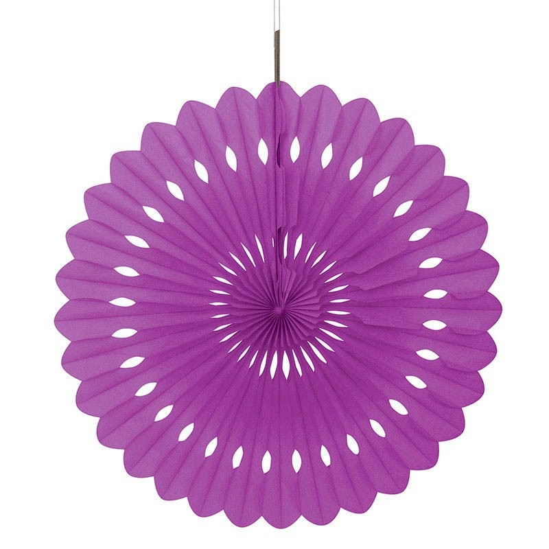 Decorative fan flower lilac 40cm
