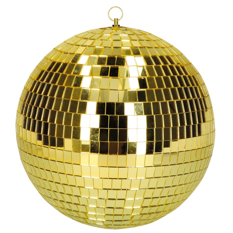 Disco ball in gold 30cm