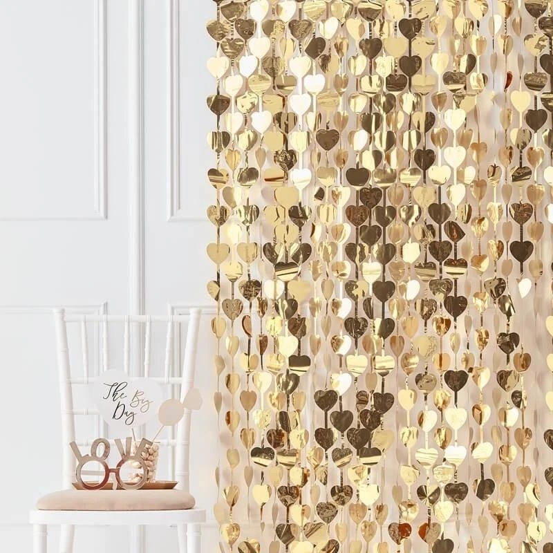 Golden wedding curtain 1 x 2.5m