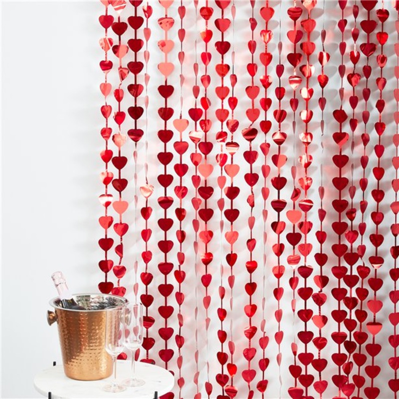 Hearts curtain Lovely 1 x 2.2m