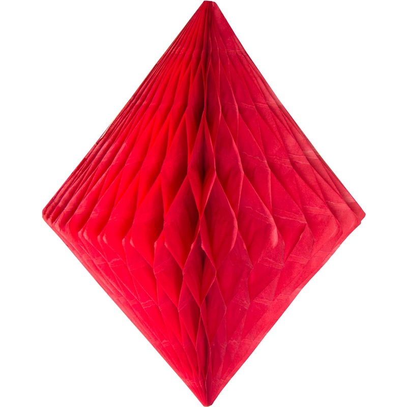 Honeycomb diamond in red 30cm