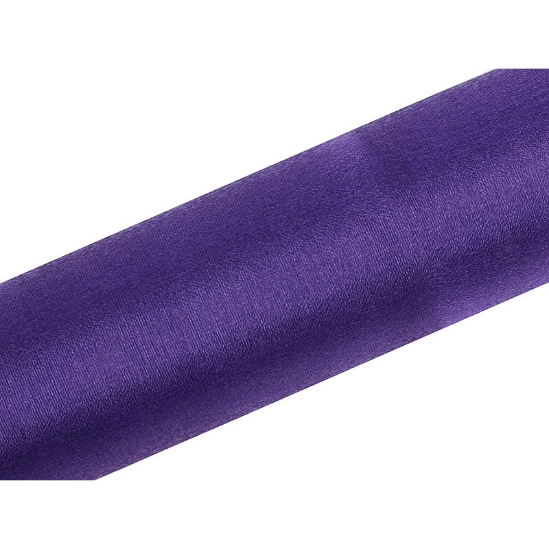 Organza fabric Elisa dark purple 9m x 16cm