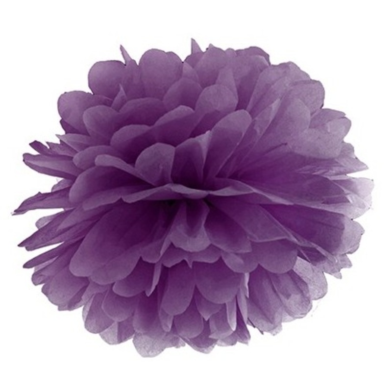 Pompon Romy dark purple 25cm