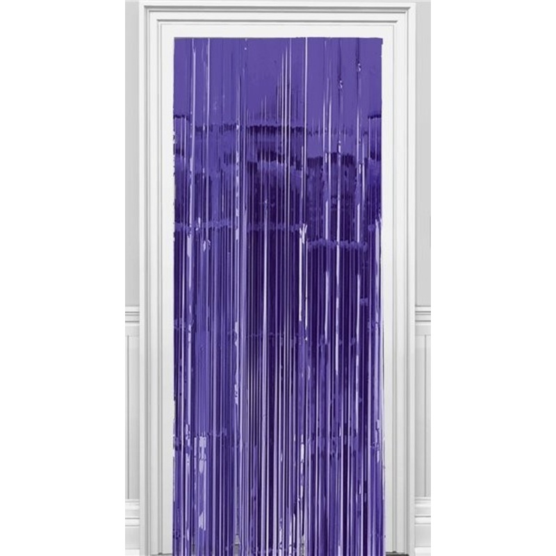 Purple tinsel curtain Vernanda 2.4m
