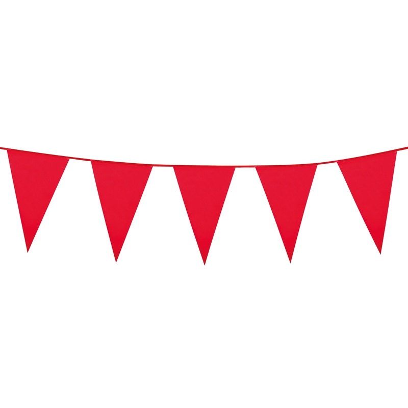 Red party garland pennant shape
