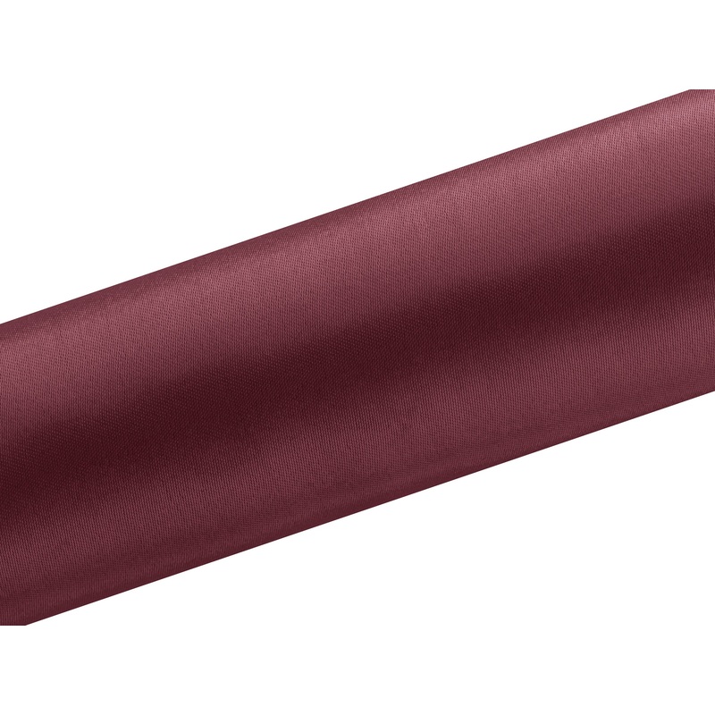 Satin fabric Eloise burgundy red 9m x 16cm