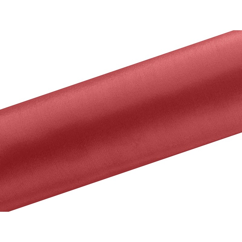 Satin fabric Eloise red 9m x 16cm