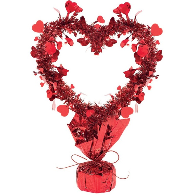 Tinsel decoration heart honey 35cm