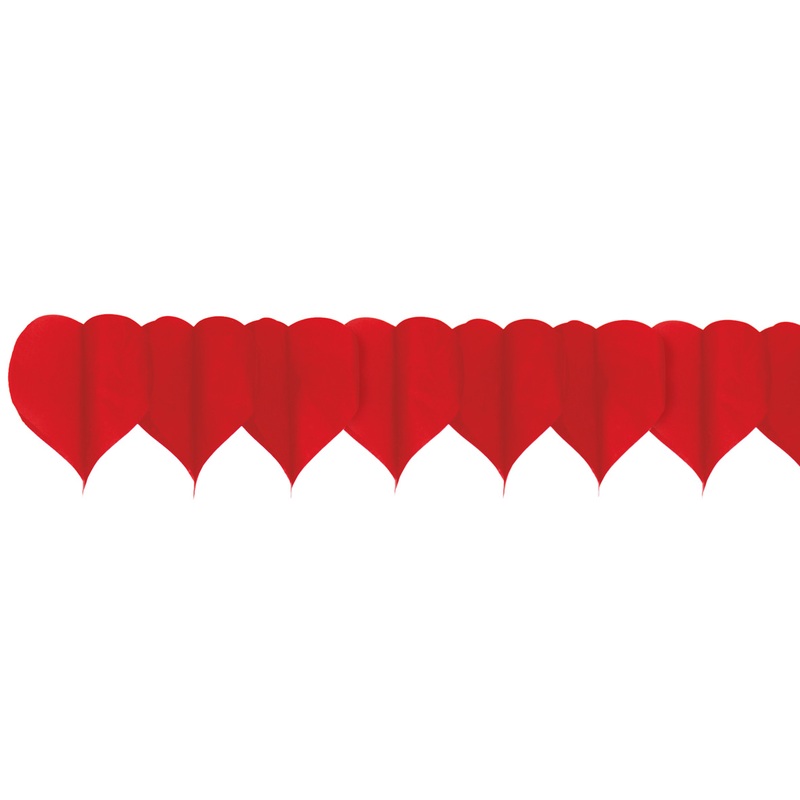 Valentines Day heart garland 4m