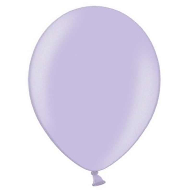10 party star metallic balloons lavender 23cm