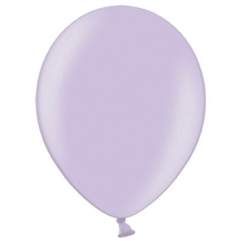 100 Celebration metallic balloons lavender 23cm