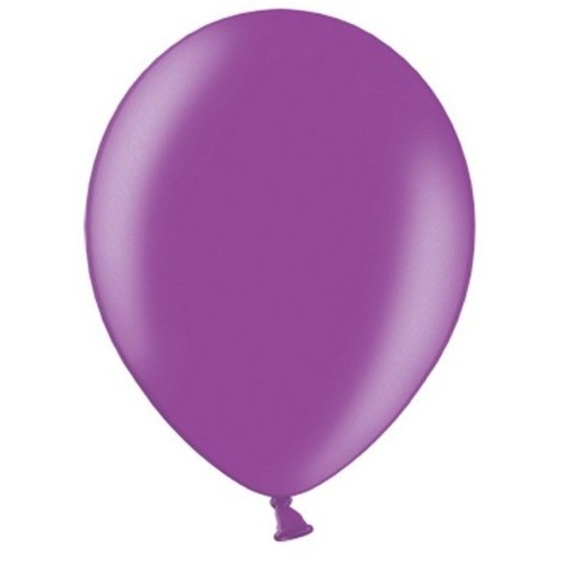 100 Celebration metallic balloons violet 29cm