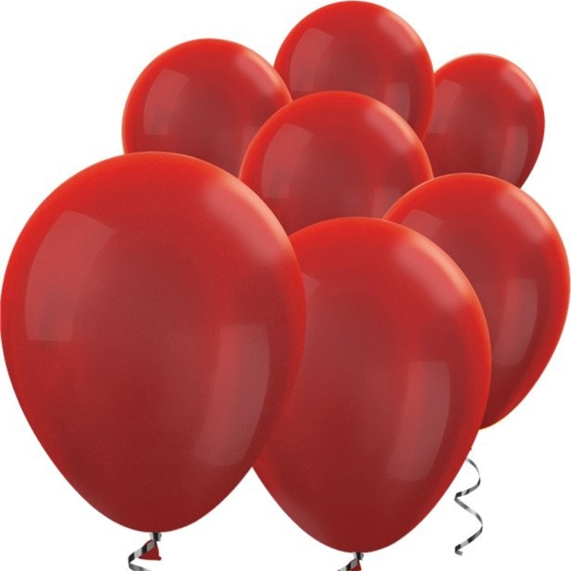 100 red mini latex balloons 13cm