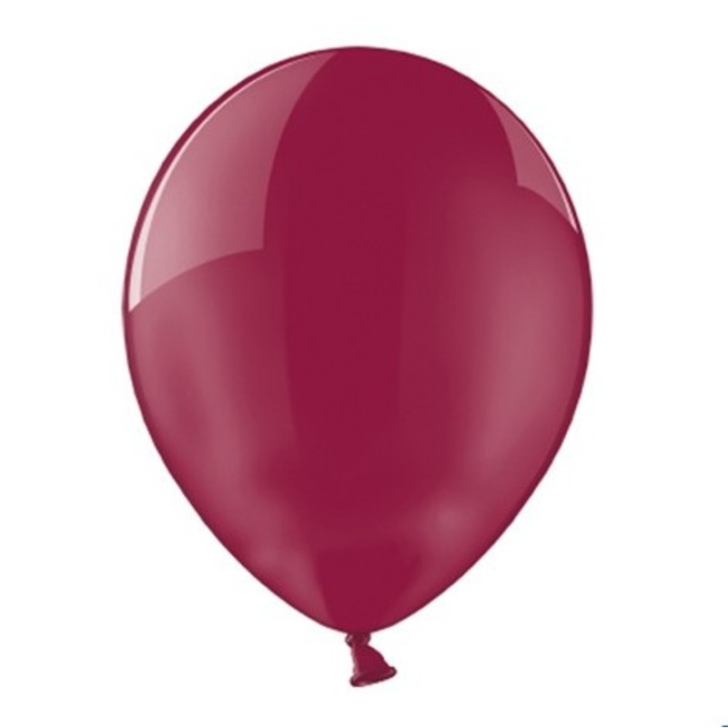 100 transparent party star balloons blackberry 23cm