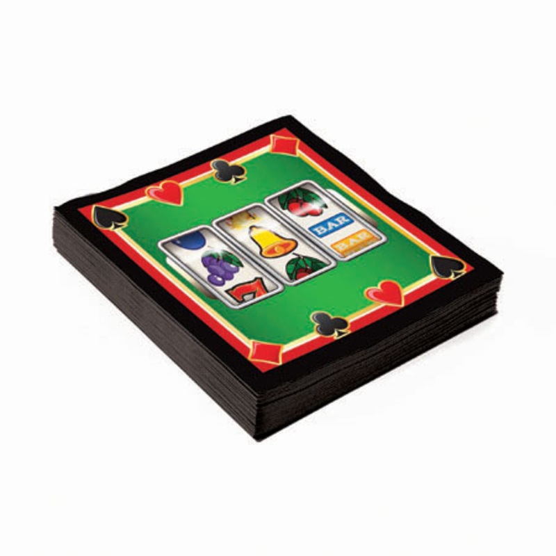 16 Casino Club napkins 33cm