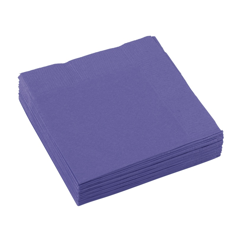 20 napkins Mila purple 25 x 25cm