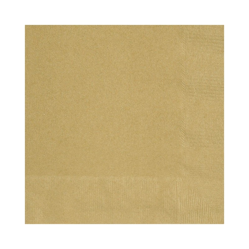 20 napkins Vera gold 25cm