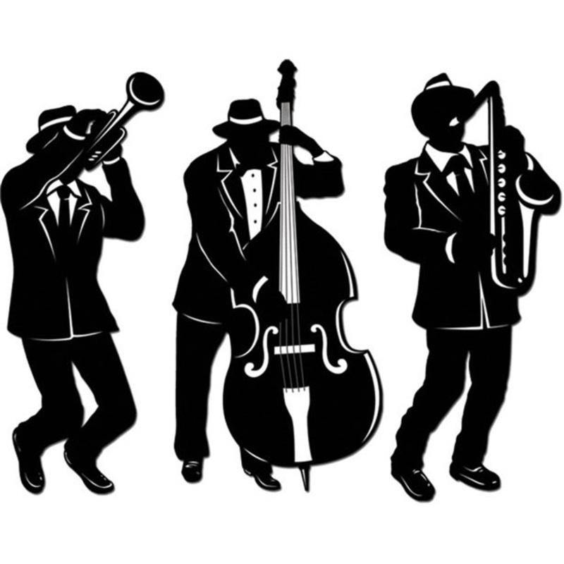 20s jazz band room decoration 3-part