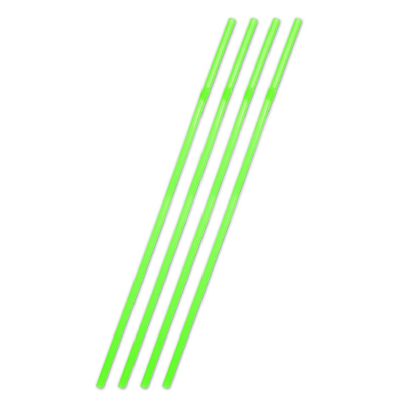 25 jumbo straws green 44cm