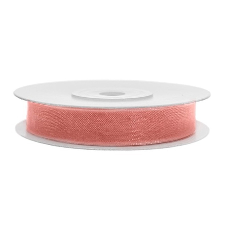 25m ribbon coral chiffon look