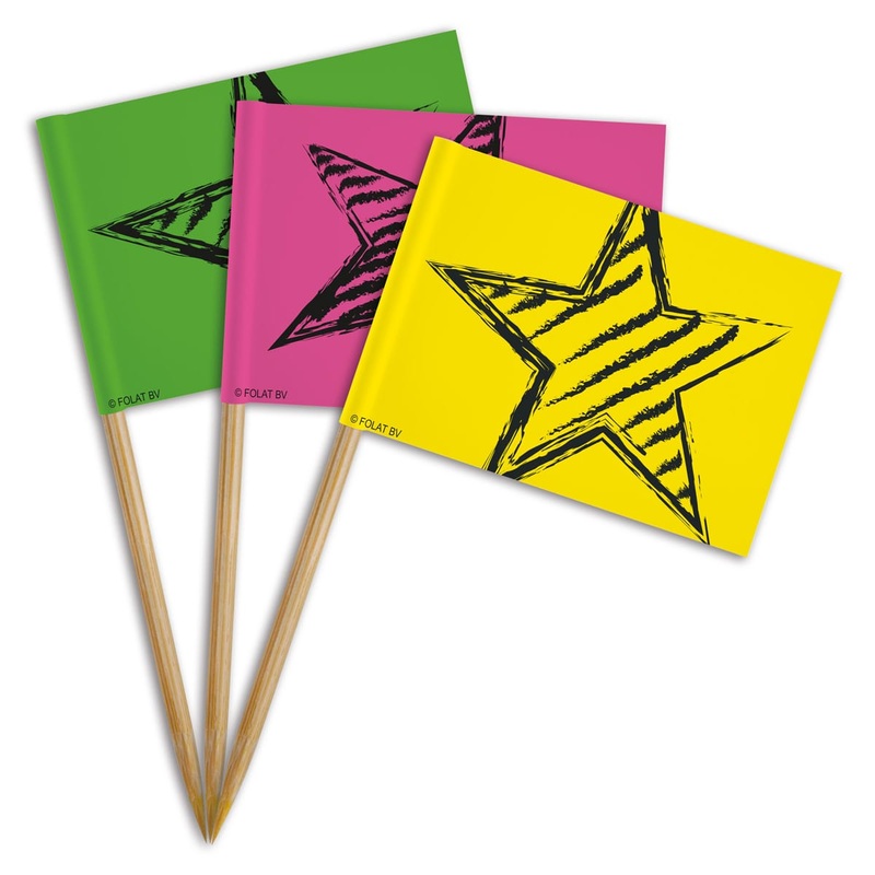 36 Neon Star Party Picker