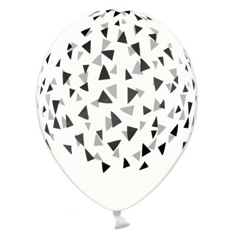 50 Black Triangles balloons 30cm