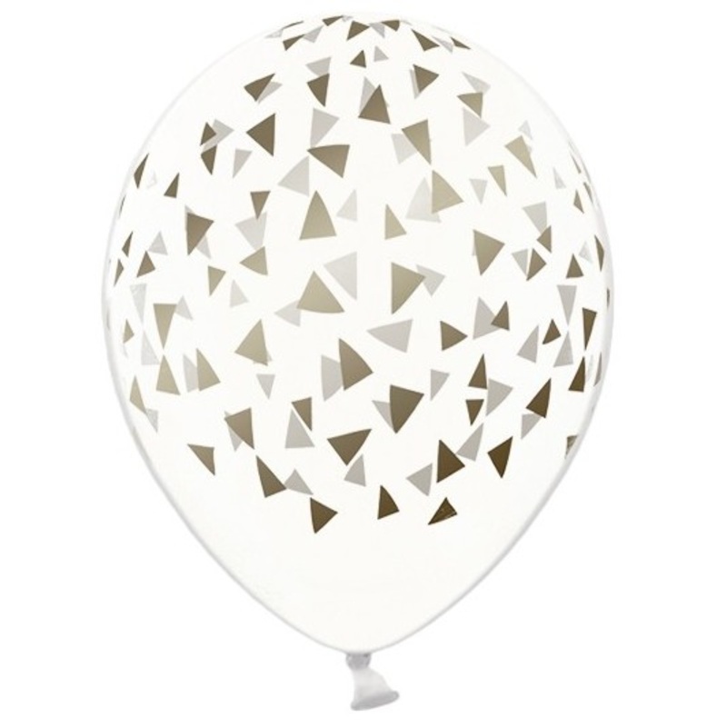 50 Golden Triangles balloons 30cm