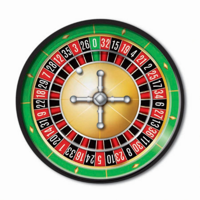 8 Casino Club paper plates 22cm